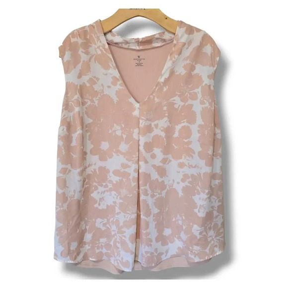 Worthington JCPenney Women's Plus Size pink sleeveless careerwear Blouse - 1x - Picture 1 of 7